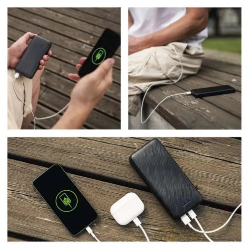 Powerbank Emos 10000mAh 22.5W (B0571B) Black купить в Украине: Киев, Днепр, Харьков, Одесса  | Низкая цена, отзывы, характеристики от TELEMART фото