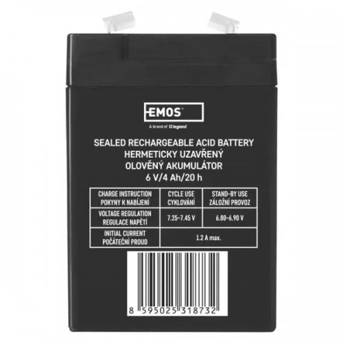 Аккумуляторная батарея Emos 6V 4Ah (B9641) купить в Украине | Telemart фото
