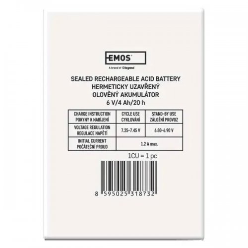 Аккумуляторная батарея Emos 6V 4Ah (B9641) купить в Украине | Telemart фото