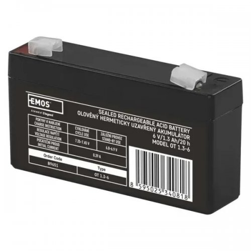 Аккумуляторная батарея Emos 6V 1.3Ah (B9651) купить в Украине | Telemart фото