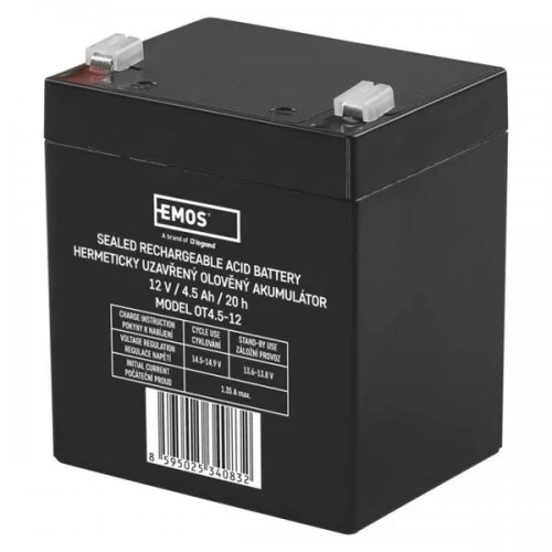 Аккумуляторная батарея Emos 12V 4.5Ah (B9653) купить в Украине | Telemart фото