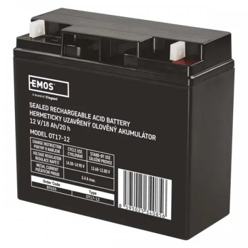 Аккумуляторная батарея Emos 12V 18Ah (B9655) купить в Украине | Telemart фото