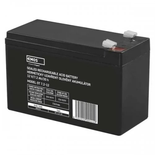Аккумуляторная батарея Emos 12V 7.2Ah (B9674) купить в Украине | Telemart фото