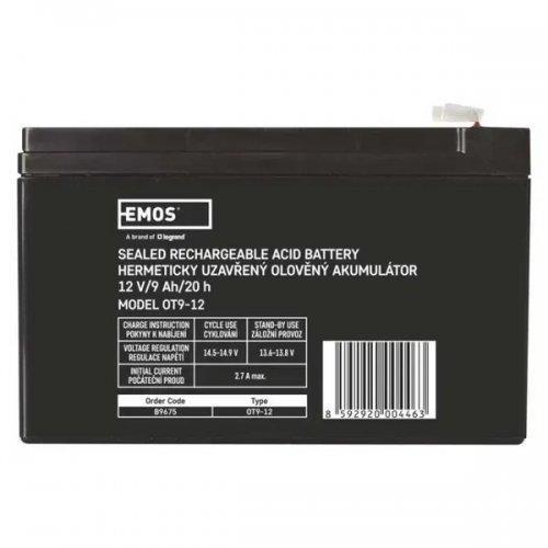 Аккумуляторная батарея Emos 12V 9Ah (B9675) купить в Украине | Telemart фото