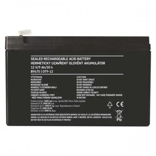 Аккумуляторная батарея Emos 12V 9Ah (B9675) купить в Украине | Telemart фото