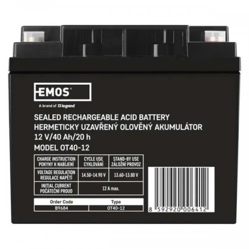 Аккумуляторная батарея Emos 12V 40Ah (B9684) купить в Украине | Telemart фото