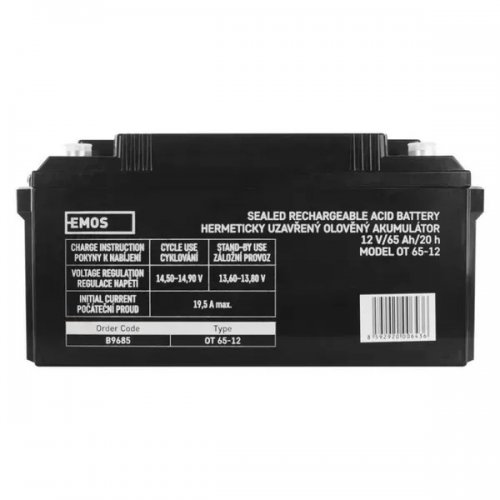 Аккумуляторная батарея Emos 12V 65Ah (B9685) купить в Украине | Telemart фото
