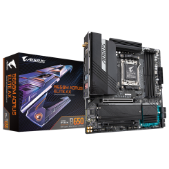 Материнская плата Gigabyte B650M AORUS ELITE AX (sAM5, AMD B650) (Восстановлено продавцом, 891861)