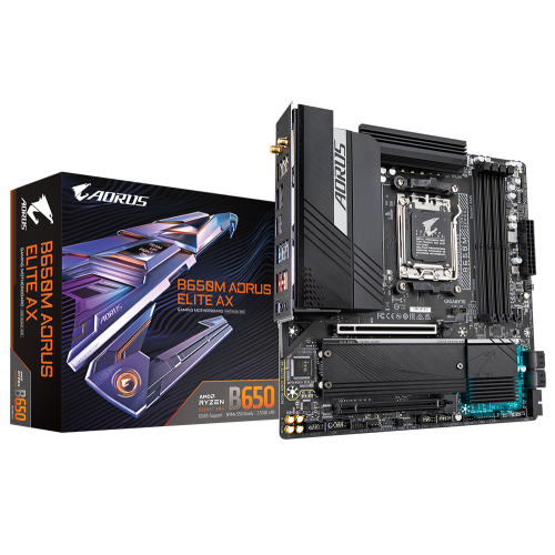Материнська плата Gigabyte B650M AORUS ELITE AX (sAM5, AMD B650) (Відновлено продавцем, 891861) купити в Україні | Telemart фото