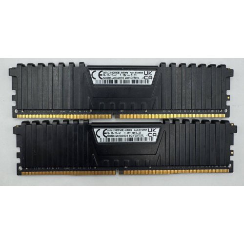 Озп Corsair DDR4 32GB (2x16GB) 3600Mhz Vengeance LPX Black (CMK32GX4M2D3600C18) (Відновлено продавцем, 891872) купити в Україні: Київ, Львів, Хмельницький, Тернопіль, Івано-Франківськ | Перевірка сумісності, низька ціна, відгуки, характеристики від TELEMART фото