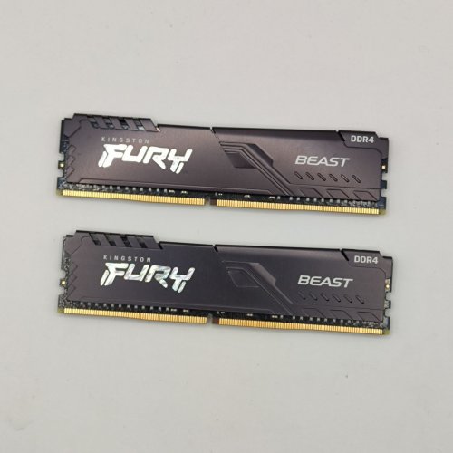 Озп Kingston DDR4 32GB (2x16GB) 3200Mhz FURY Beast Black (KF432C16BB1K2/32) (Відновлено продавцем, 891885) купити в Україні: Київ, Львів, Хмельницький, Тернопіль, Івано-Франківськ | Перевірка сумісності, низька ціна, відгуки, характеристики від TELEMART фото