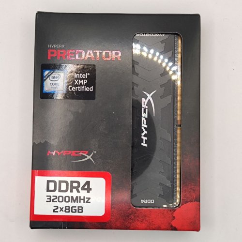 Озп HyperX DDR4 16GB (2x8GB) 3200Mhz Predator (HX432C16PB3K2/16) (Відновлено продавцем, 891889) купити в Україні: Київ, Львів, Хмельницький, Тернопіль, Івано-Франківськ | Перевірка сумісності, низька ціна, відгуки, характеристики від TELEMART фото
