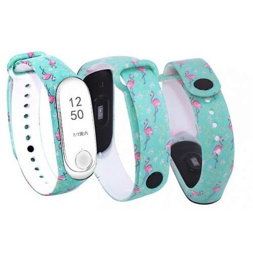 Xiaomi Mi Band 3 Colored Mix Blue Flamingo купити в Україні: Київ, Львів, Хмельницький, Тернопіль, Івано-Франківськ | Низька ціна, відгуки, характеристики від TELEMART фото
