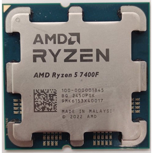Процесор AMD Ryzen 5 7400F 3.7(4.7)GHz 32MB sAM5 Tray (100-000001845) (Відновлено продавцем, 891895) купити в Україні: Київ, Львів, Хмельницький, Тернопіль, Івано-Франківськ | Перевірка сумісності, низька ціна, відгуки, характеристики від TELEMART фото
