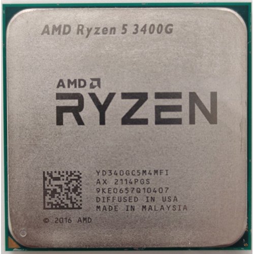 Процесор AMD Ryzen 5 3400GE 3.3(4.0)GHz 4MB sAM4 Tray (YD3400C6M4MFH) (Відновлено продавцем, 891897) купити в Україні: Київ, Львів, Хмельницький, Тернопіль, Івано-Франківськ | Перевірка сумісності, низька ціна, відгуки, характеристики від TELEMART фото
