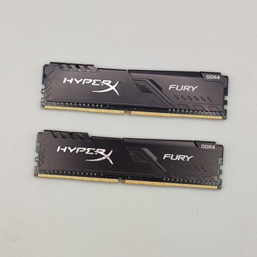 Озп HyperX DDR4 16GB (2x8GB) 3200Mhz Fury Black (HX432C16FB3K2/16) (Відновлено продавцем, 891903) купити в Україні: Київ, Львів, Хмельницький, Тернопіль, Івано-Франківськ | Перевірка сумісності, низька ціна, відгуки, характеристики від TELEMART фото