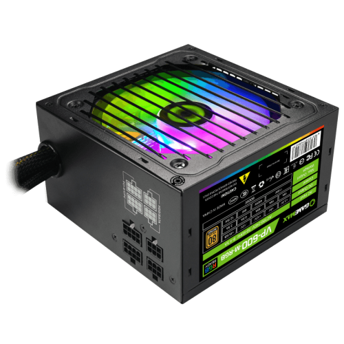 Блок живлення GAMEMAX VP-600-M RGB 600W (VP-600-M-RGB) (Відновлено продавцем, 891907) купити в Україні: Київ, Львів, Хмельницький, Тернопіль, Івано-Франківськ | Перевірка сумісності, низька ціна, відгуки, характеристики від TELEMART фото