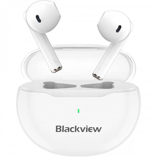 Навушники Blackview AirBuds 6 TWS (AIRBUDS 6_WH) White купити в Україні: Київ, Львів, Хмельницький, Тернопіль, Івано-Франківськ | Низька ціна, відгуки, характеристики від TELEMART фото