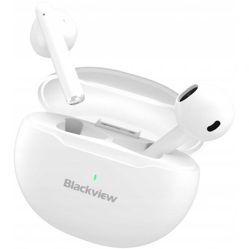 Навушники Blackview AirBuds 6 TWS (AIRBUDS 6_WH) White купити в Україні: Київ, Львів, Хмельницький, Тернопіль, Івано-Франківськ | Низька ціна, відгуки, характеристики від TELEMART фото