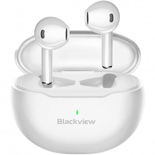 Навушники Blackview AirBuds 6 TWS (AIRBUDS 6_WH) White купити в Україні: Київ, Львів, Хмельницький, Тернопіль, Івано-Франківськ | Низька ціна, відгуки, характеристики від TELEMART фото