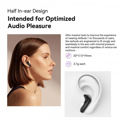 Навушники Blackview AirBuds 7 TWS (BVAIRBUDS7-WH) White купити в Україні: Київ, Львів, Хмельницький, Тернопіль, Івано-Франківськ | Низька ціна, відгуки, характеристики від TELEMART фото