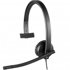 Наушники Logitech H570e Corded Mono (981-001427) Black
