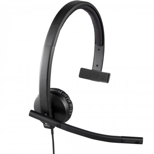Наушники Logitech H570e Corded Mono (981-001427) Black купить в Украине: Киев, Днепр, Харьков, Одесса  | Низкая цена, отзывы, характеристики от TELEMART фото