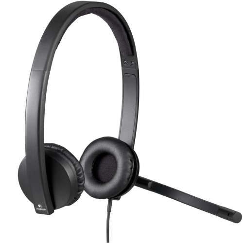 Наушники Logitech H570e Corded Stereo (981-001430) Black купить в Украине: Киев, Днепр, Харьков, Одесса  | Низкая цена, отзывы, характеристики от TELEMART фото