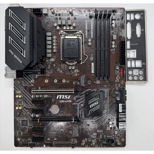 Материнская плата MSI Z390-A PRO (s1151-v2, Intel Z390) (Восстановлено продавцом, 892033) купить в Украине: Киев, Днепр, Харьков, Одесса  | Проверка совместимости, низкая цена, отзывы, характеристики от TELEMART фото