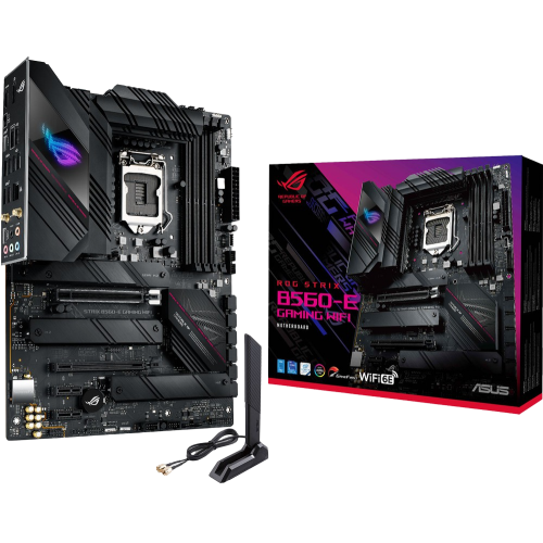 Материнская плата Asus ROG STRIX B560-E GAMING WIFI (s1200, Intel B560) (Восстановлено продавцом, 892037) купить в Украине: Киев, Днепр, Харьков, Одесса  | Проверка совместимости, низкая цена, отзывы, характеристики от TELEMART фото