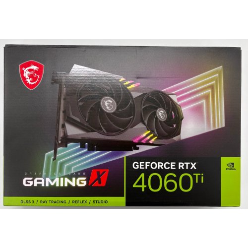 Видеокарта MSI GeForce RTX 4060 Ti GAMING X 8192MB (RTX 4060 Ti GAMING X 8G) (Восстановлено продавцом, 892053) купить в Украине: Киев, Днепр, Харьков, Одесса  | Проверка совместимости, низкая цена, отзывы, характеристики от TELEMART фото