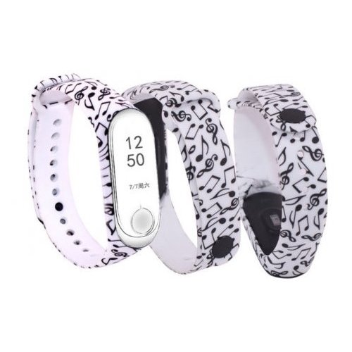 Xiaomi Mi Band 3 Colored Mix White Notes купити в Україні: Київ, Львів, Хмельницький, Тернопіль, Івано-Франківськ | Низька ціна, відгуки, характеристики від TELEMART фото