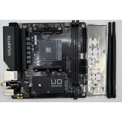 Материнська плата Gigabyte A520I AC (sAM4, AMD A520) (Відновлено продавцем, 892066) купити в Україні: Київ, Львів, Хмельницький, Тернопіль, Івано-Франківськ | Перевірка сумісності, низька ціна, відгуки, характеристики від TELEMART фото