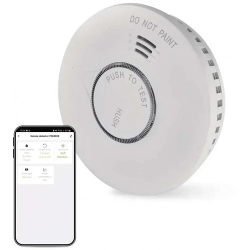 Датчик дыма Emos P56500S Wi-Fi купить в Украине: Киев, Днепр, Харьков, Одесса  | Низкая цена, отзывы, характеристики от TELEMART фото