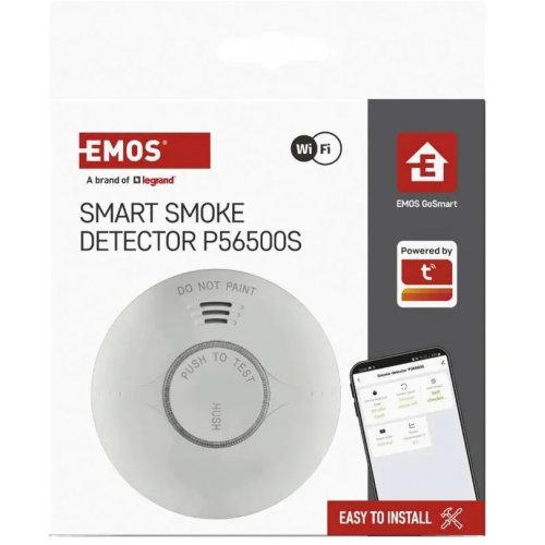 Датчик дыма Emos P56500S Wi-Fi купить в Украине: Киев, Днепр, Харьков, Одесса  | Низкая цена, отзывы, характеристики от TELEMART фото