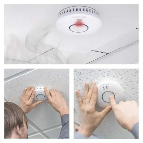 Датчик дыма Emos P56500S Wi-Fi купить в Украине: Киев, Днепр, Харьков, Одесса  | Низкая цена, отзывы, характеристики от TELEMART фото