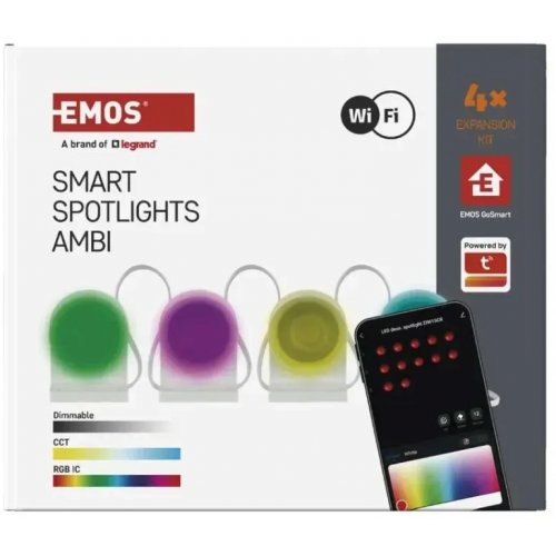 Комплект расширения разумного LED-освещения Emos ZIW154R Wi-Fi для стартового набора ZIW15CR купить в Украине: Киев, Днепр, Харьков, Одесса  | Низкая цена, отзывы, характеристики от TELEMART фото