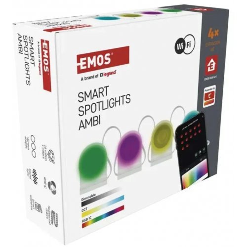 Комплект расширения разумного LED-освещения Emos ZIW154R Wi-Fi для стартового набора ZIW15CR купить в Украине: Киев, Днепр, Харьков, Одесса  | Низкая цена, отзывы, характеристики от TELEMART фото