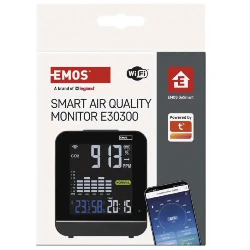 Монітор якості повітря Emos E30300 Wi-Fi купити в Україні | Telemart фото