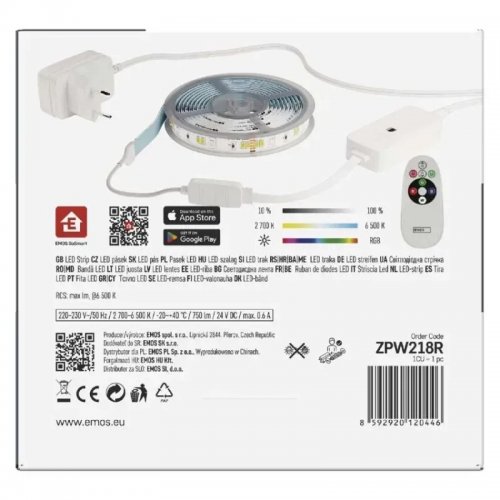 Світлодіодна стрічка Emos ZPW218R GoSmart Wi-Fi купити в Україні: Київ, Львів, Хмельницький, Тернопіль, Івано-Франківськ | Низька ціна, відгуки, характеристики від TELEMART фото