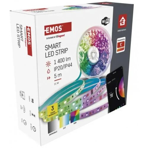 Світлодіодна стрічка Emos ZPW518R GoSmart Wi-Fi купити в Україні: Київ, Львів, Хмельницький, Тернопіль, Івано-Франківськ | Низька ціна, відгуки, характеристики від TELEMART фото