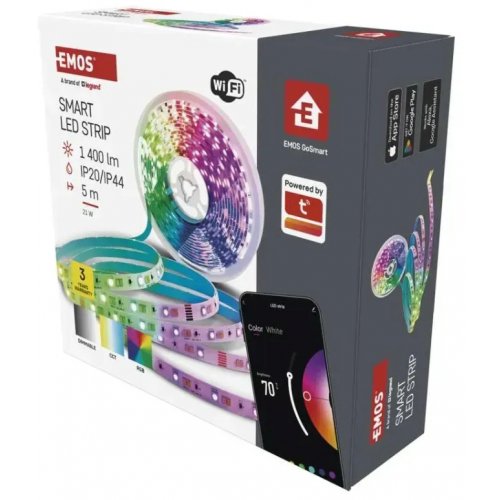 Світлодіодна стрічка Emos ZPW518R GoSmart Wi-Fi купити в Україні: Київ, Львів, Хмельницький, Тернопіль, Івано-Франківськ | Низька ціна, відгуки, характеристики від TELEMART фото