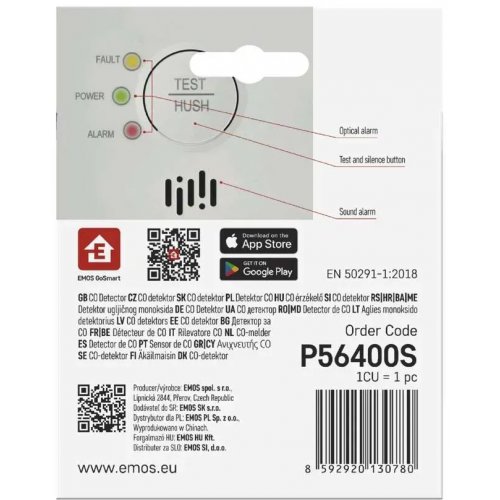 Сигнализатор Emos P56400S CO GoSmart Wi-Fi купить в Украине | Telemart фото