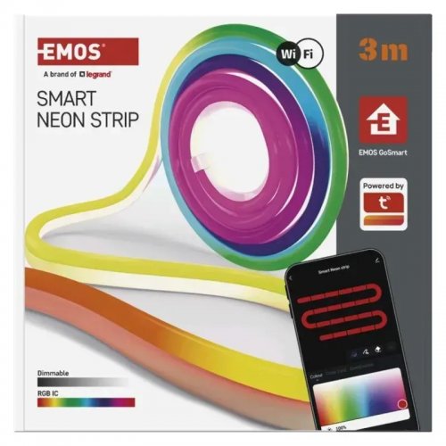 Розумна гнучка світлодіодна стрічка Emos ZPW313I NEON RGBIC Wi-Fi купити в Україні: Київ, Львів, Хмельницький, Тернопіль, Івано-Франківськ | Низька ціна, відгуки, характеристики від TELEMART фото