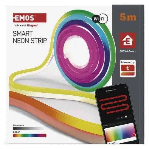 Розумна гнучка світлодіодна стрічка Emos ZPW513I NEON RGBIC Wi-Fi купити в Україні: Київ, Львів, Хмельницький, Тернопіль, Івано-Франківськ | Низька ціна, відгуки, характеристики від TELEMART фото