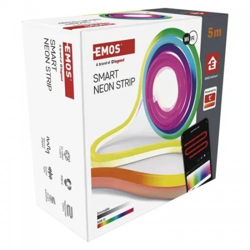 Розумна гнучка світлодіодна стрічка Emos ZPW513I NEON RGBIC Wi-Fi купити в Україні: Київ, Львів, Хмельницький, Тернопіль, Івано-Франківськ | Низька ціна, відгуки, характеристики від TELEMART фото