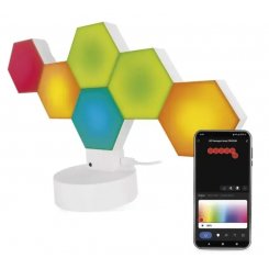 Розумна декоративн світлодіодна настільна лампа Emos ZIW426R HEXAGON RGBIC Wi-Fi