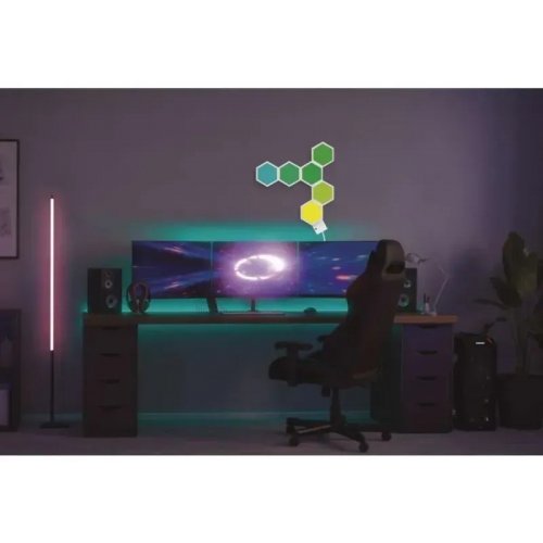 Розумна декоративн світлодіодна настільна лампа Emos ZIW426R HEXAGON RGBIC Wi-Fi купити в Україні: Київ, Львів, Хмельницький, Тернопіль, Івано-Франківськ | Низька ціна, відгуки, характеристики від TELEMART фото