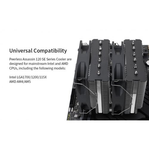 Уцінка кулер Thermalright Peerless Assassin 120 SE ARGB (Розкрита упаковка, 892112) купити в Україні: Київ, Львів, Хмельницький, Тернопіль, Івано-Франківськ | Перевірка сумісності, низька ціна, відгуки, характеристики від TELEMART фото
