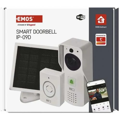 Розумний бездротовий відеодзвінок Emos H4030 GoSmart Wi-Fi купити в Україні | Telemart фото